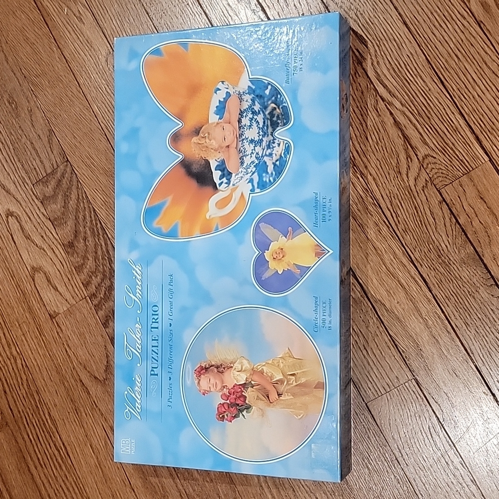 Valerie Tabor-Smith Trio Jigsaw Puzzle 750/500/100 Milton Bradley Vintage NIB